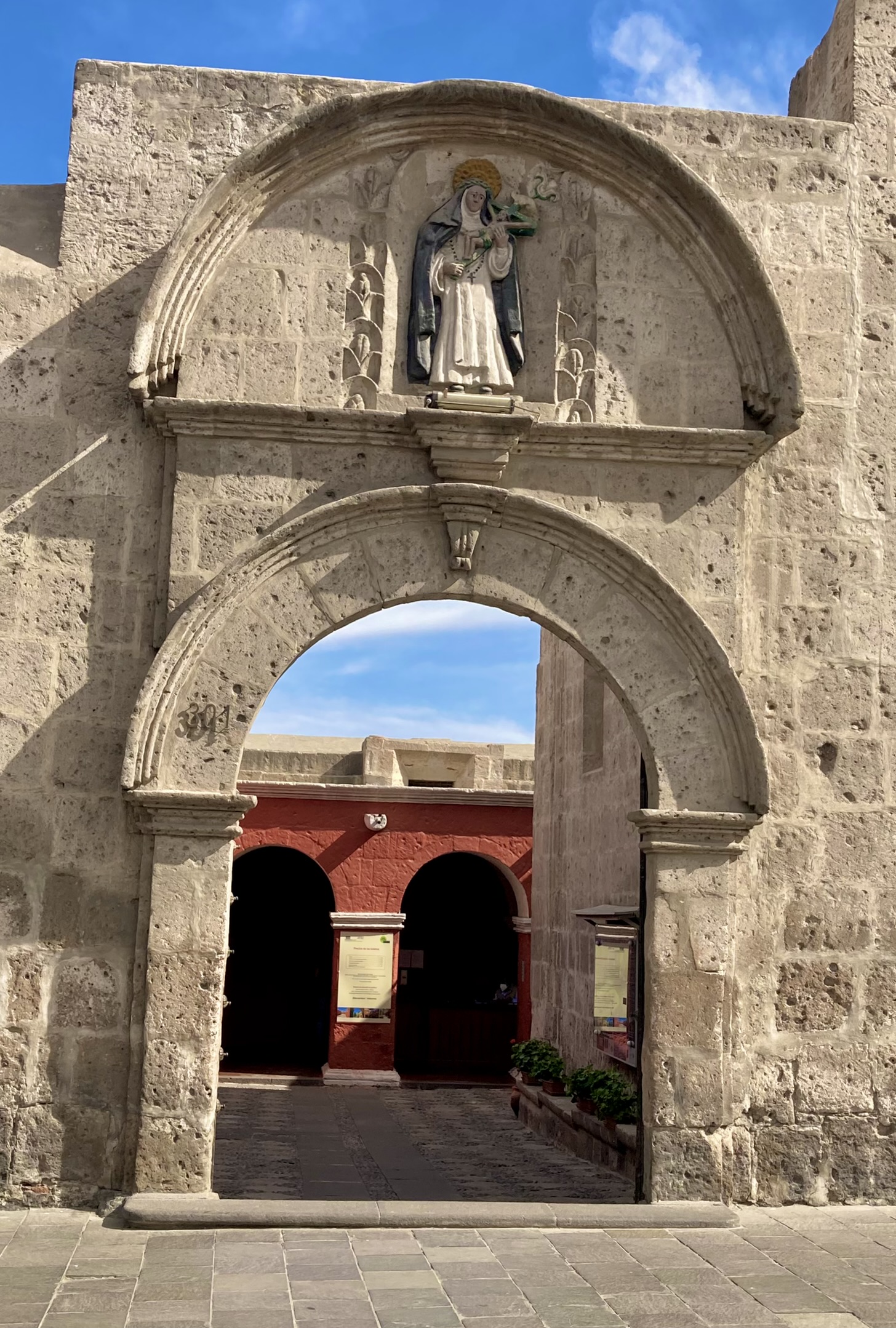 Entrée du Convento Santa Catalina, Arequipa, Pérou